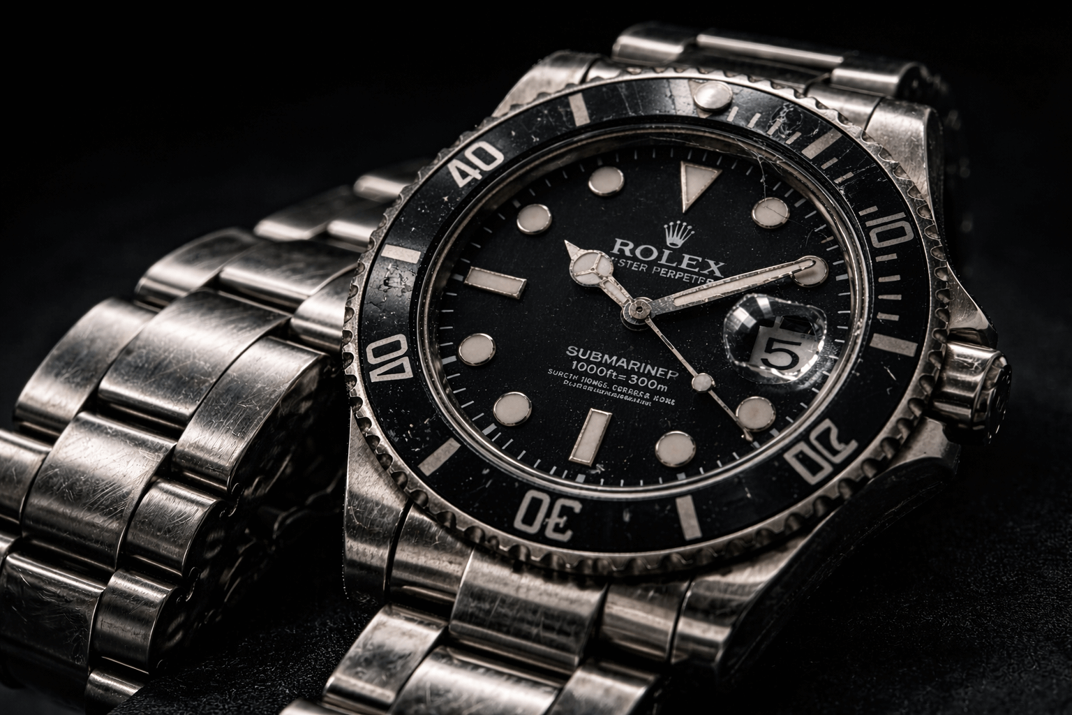 watch with minor scratches